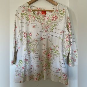 Romantic Faux wrap top